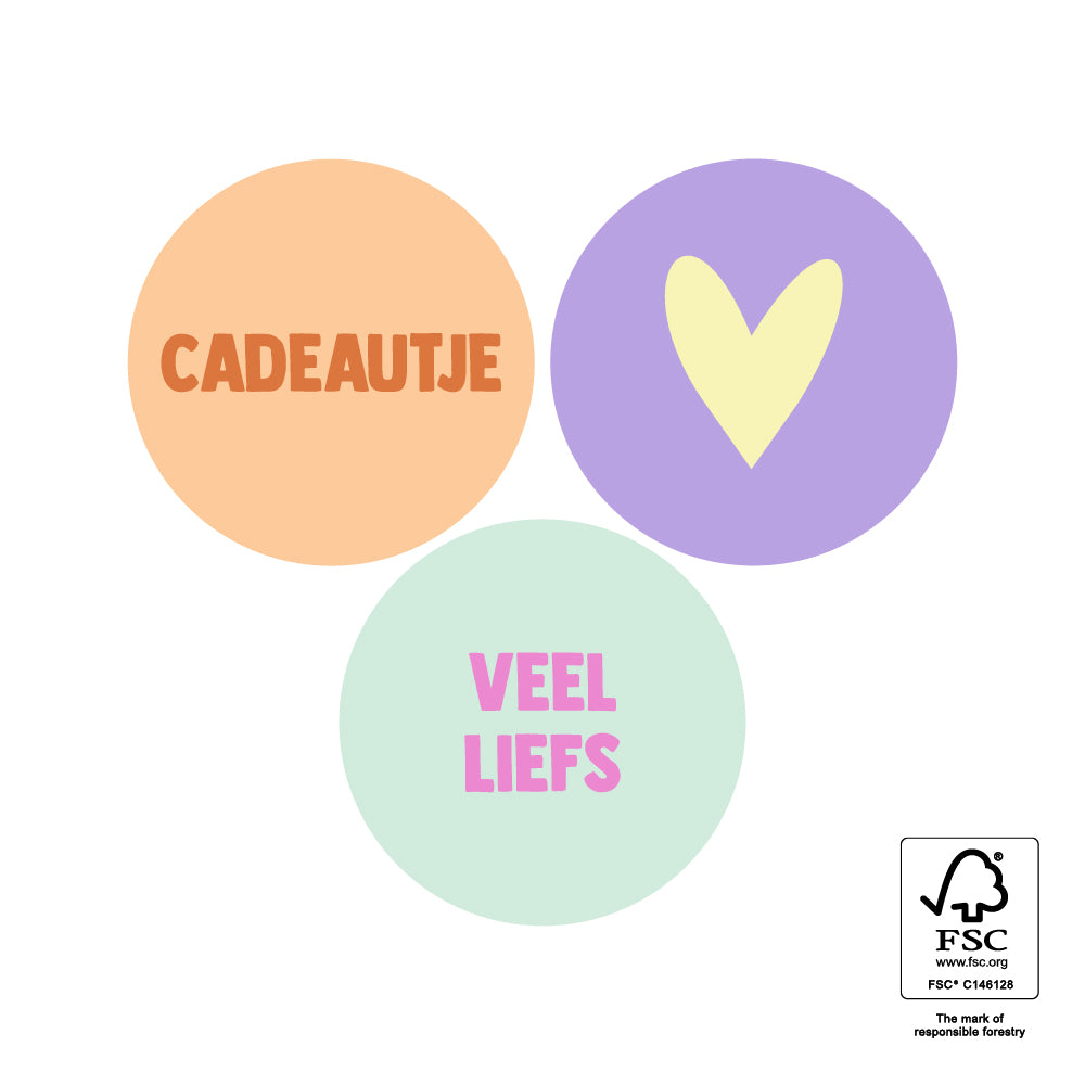 Sticker - Veel liefs