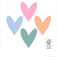 Sticker - Pastel Hearts