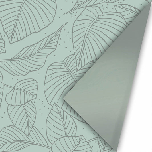 Cadeaupapier - Lovely Leaves salie/ antraciet